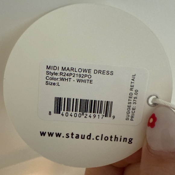 NWT Staud Midi Marlowe Dress - Picture 5 of 5
